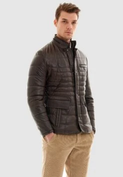 Pierre Cardin Lederjacke - Braun