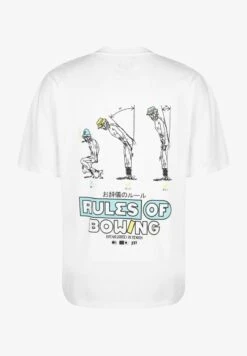Edwin RULES OF BOWING - T-Shirt Print - White -Herrenbekleidung 4dfe7c5b94804bfb9077f2d01343a8d7 1