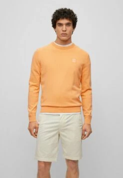Boss KANOVANO - Strickpullover - Light Orange Three -Herrenbekleidung 4e64ec518fcd42a3baf17c8024c5a735 1
