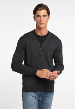 Dreimaster MARKANI - Strickjacke - Dunkelgrau Melange