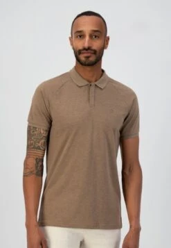 RAGLAN MELANGE - Poloshirt - Dessert Brown -Herrenbekleidung 55fef84604f54d70aba5edfefc066804 1
