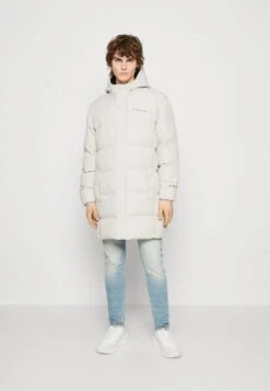 LONG PARKA JACKET - Wintermantel - Stone