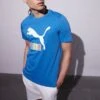 Puma CLASSICS LOGO INTEREST TEE - T-Shirt Print - Vallarta Blue -Herrenbekleidung 56e59171da2042c8ba0566d48d5ddbb6