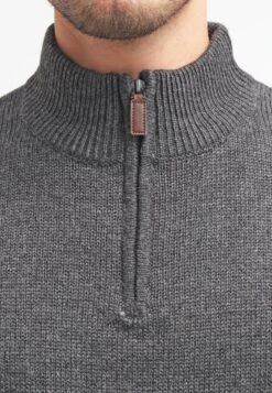 Pier One Strickpullover - Dark Grey Melange -Herrenbekleidung 587e1511c2034492becfe762f987b704