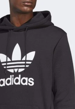 Adidas Originals TREFOIL HOODY - Kapuzenpullover - Black -Herrenbekleidung 5ade1ee1c9454fc19ed16636244330ba