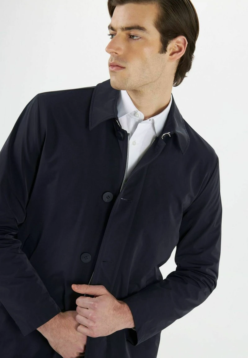 SOLID-COLORED DUST - Kurzmantel - Blu Scuro 6 SOLID-COLORED DUST - Kurzmantel - Blu Scuro – Bild 4