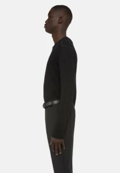 Trussardi ROUNDNECK - Strickpullover - Black -Herrenbekleidung 5c722025639040fe9e4fb1a76bb583cd