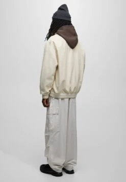 PULL & BEAR Kunstlederjacke - Beige -Herrenbekleidung 5dc786733bbf495289d712fec1327f78