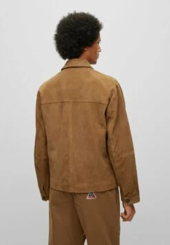 Boss Lederjacke - Open Beige -Herrenbekleidung 602e431309934b35bc30104a6b0e4a00