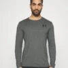Under Armour SPORTSTYLE LEFT CHEST - Sport T-shirt - Pitch Gray Medium Heather/black -Herrenbekleidung 61024505f1ad49fdaad76d8e4b576a9d