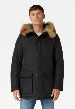 Mavi BASIC HOODED - Wintermantel - Black