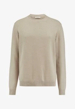 RUNDHALS - Strickpullover - Stein -Herrenbekleidung 62565ef382de4f9cacf489c8b65e5dd7