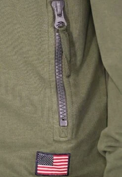 Top Gun Sweatjacke - Olive -Herrenbekleidung 63af39aff2e841b59d9a4c2c0dbb006a