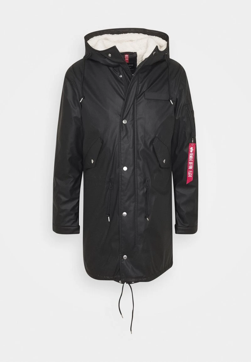 Alpha Industries RAINCOAT - Parka - Black 6 Alpha Industries RAINCOAT - Parka - Black – Bild 4
