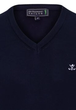 MIT V AUSSCHNITT - Strickpullover - Navy -Herrenbekleidung 64a12620589449ddaf28b0d7ef7a311a