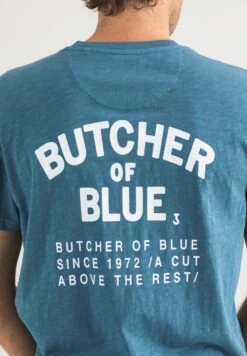 S/S FRESCO - T-Shirt Print - Etna Blue -Herrenbekleidung 66fa7f7212fe4997bfe6bf2dd8c923a8