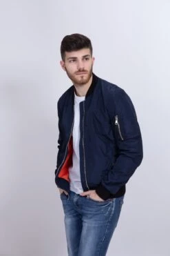 Bomberjacke - Navy 11 Bomberjacke - Navy -Herrenbekleidung 67bf74152df0412ebb1b0012cecdc478