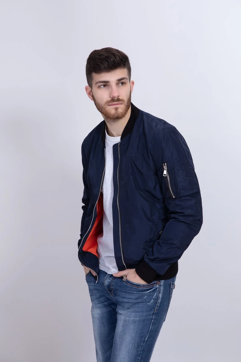 Bomberjacke - Navy 6 Bomberjacke - Navy – Bild 4