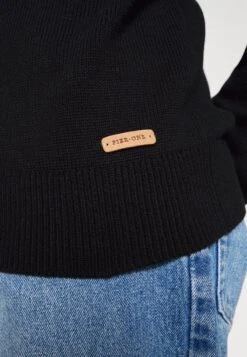 Pier One STRUCTURE BLOCK HIGH COLLAR - Strickjacke - Black -Herrenbekleidung 6a3d75ac81f349948e6db8598e9da725