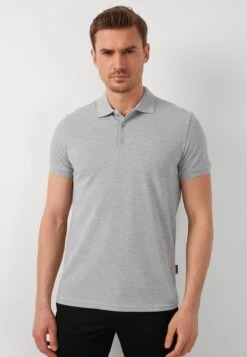 Poloshirt - Grey Melange