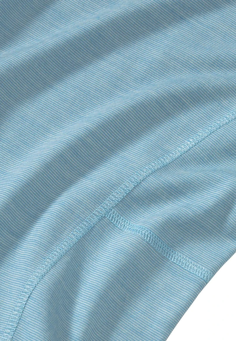 AUS BIO-MERINOWOLLE - Langarmshirt - Azurblau 7 AUS BIO-MERINOWOLLE - Langarmshirt - Azurblau – Bild 5