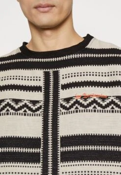 Strickpullover - Black/white -Herrenbekleidung 6eaed07a0a674c73aada3b35897d5de6