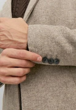 Jack & Jones ELEGANTE ÜBERGANG JJEM - Kurzmantel - Hellbraun -Herrenbekleidung 6fa1180cb33c44058424320f0d3c416c