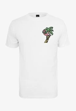 Mister Tee FLAMINGO TEE - T-Shirt Print - White -Herrenbekleidung 718d8b60b4ee47caa63f11ed99e358ad