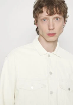 Abercrombie & Fitch Jeansjacke - Ecru -Herrenbekleidung 72e65e0e90224fcba4802353f550ca44