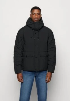 Abercrombie & Fitch CLOUD JACKET - Wintermantel - Black