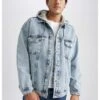 DeFacto OVERSIZE FIT - Jeansjacke - Blue