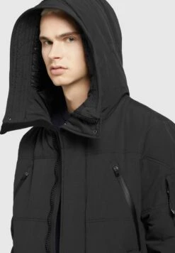 Khujo CLOYD - Wintermantel - Schwarz -Herrenbekleidung 76ae1b3c27124d89b1f60317901065a3