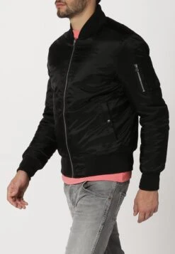 URBAN CLASSICS BASIC - Bomberjacke - Black -Herrenbekleidung 7a4aed380d34402583214cf92504172b