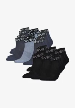 Calvin Klein LOGO WELT 12 PACK - Socken - Navy Denim Melange -Herrenbekleidung 7a98ab578ae443088399c690087c57ac