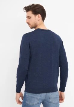 Clipper MILAN - Strickpullover - Dark Blue Mouliné -Herrenbekleidung 7b278eb0d0f0486d81768a1eb61c31f4
