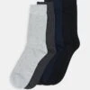 Jack & Jones JACBASIC 5 PACK - Socken - Black/navy Blazer/dark Grey Melange/light Grey Melange -Herrenbekleidung 7c104013315c4b4f93d21539332bcba1