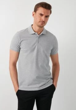 Poloshirt - Grey Melange -Herrenbekleidung 7e6c8e3547f5452aa1289453c76709fd