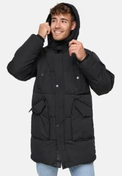 Indicode Jeans DEXTER - Wintermantel - Black -Herrenbekleidung 805ce1e78fa142168b6870de4aefcaaf