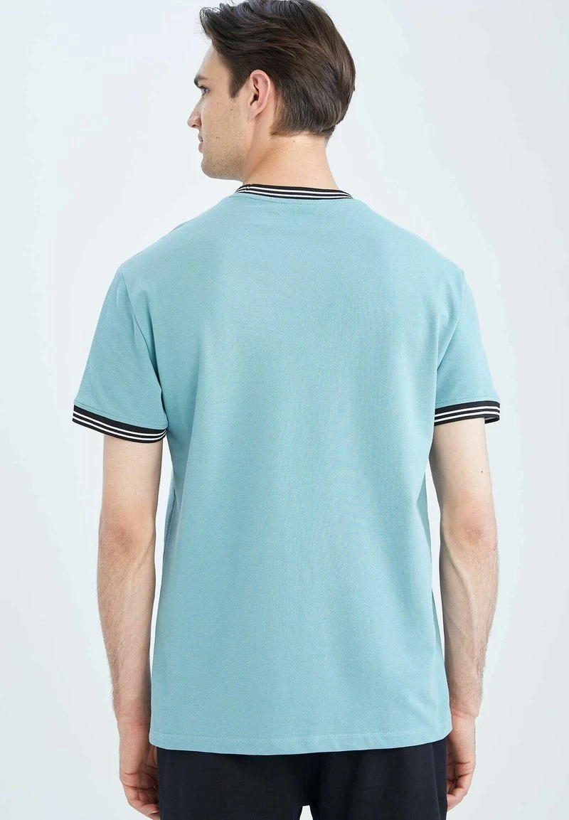 DeFacto REGULAR FIT - T-Shirt Basic - Green 5 DeFacto REGULAR FIT - T-Shirt Basic - Green – Bild 3