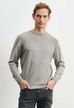 STANDARD FIT O COLLAR - Strickpullover - Black -Herrenbekleidung 85741ce8e95f47b0b67753a3fc3becb2