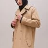 MOSCHINO LONG JACKET - Klassischer Mantel - Beige/black -Herrenbekleidung 8654284b68aa4f479c7801fe17445b9f