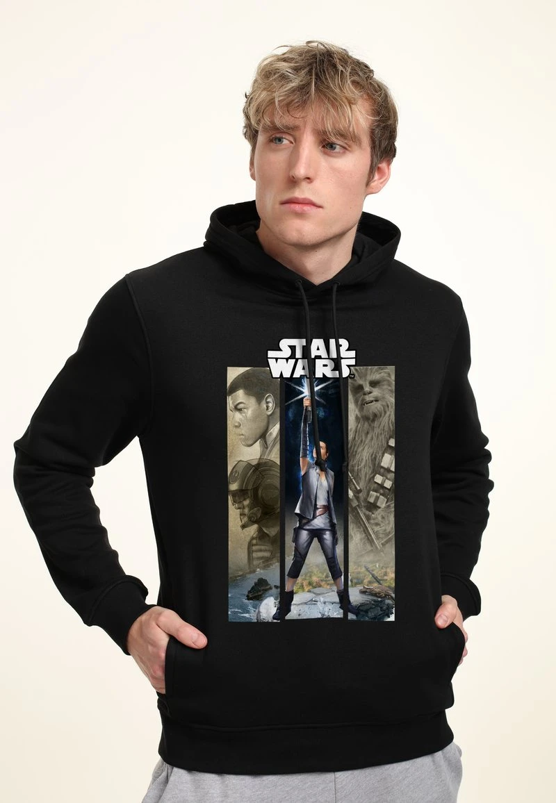 Henry Tiger STAR WARS THE LAST JEDI THREE PANEL - Kapuzenpullover - Black 3 Henry Tiger STAR WARS THE LAST JEDI THREE PANEL - Kapuzenpullover - Black
