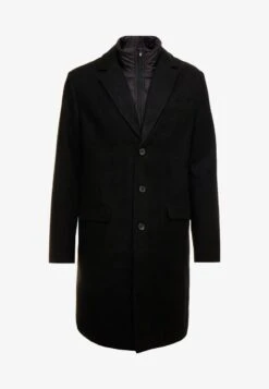 Pier One Klassischer Mantel - Black 13 Pier One Klassischer Mantel - Black -Herrenbekleidung 89beb77879e74642a3f46a6222d3711f