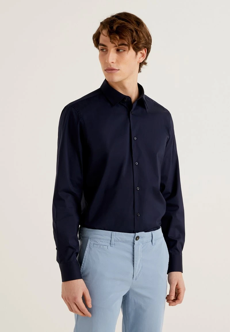 United Colors Of Benetton SOLID - Businesshemd - Dark Blue 3 United Colors Of Benetton SOLID - Businesshemd - Dark Blue