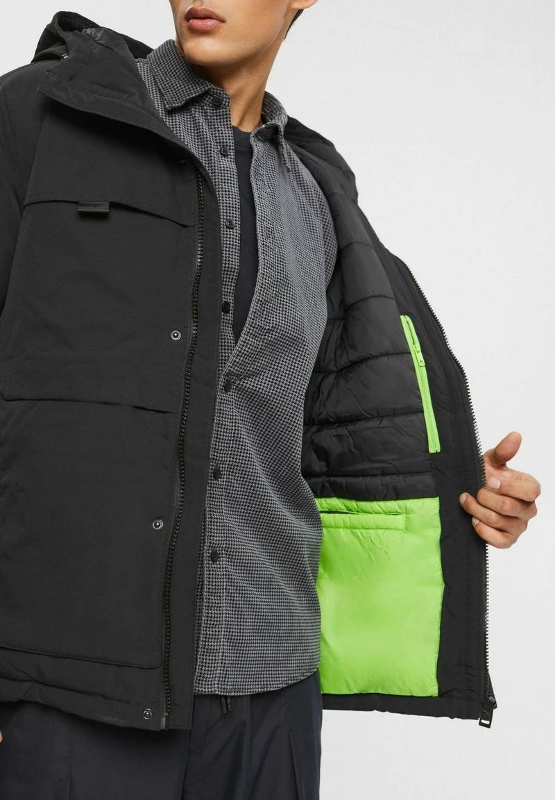 Edc By Esprit OUTDOOR - Wintermantel - Black 6 Edc By Esprit OUTDOOR - Wintermantel - Black – Bild 4