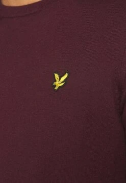 Lyle & Scott CREW NECK JUMPER - Strickpullover - Burgundy -Herrenbekleidung 8e907274c98b468ca9e5ce0990884620