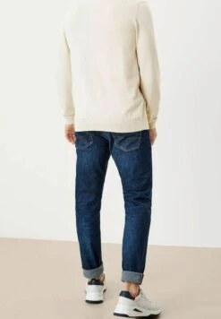 S.Oliver RUNDHALS LANGARM LOGO DI - Strickpullover - Hellgrau Melange -Herrenbekleidung 92195881f9ce4edb9826302390150fea