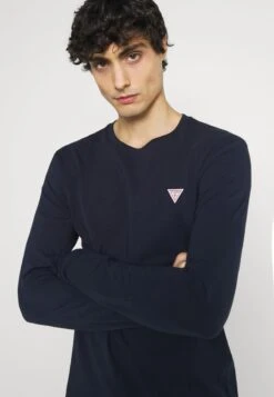 Guess CORE - Langarmshirt - Blue Navy 11 Guess CORE - Langarmshirt - Blue Navy -Herrenbekleidung 92acca20018943458fd387da651166d4