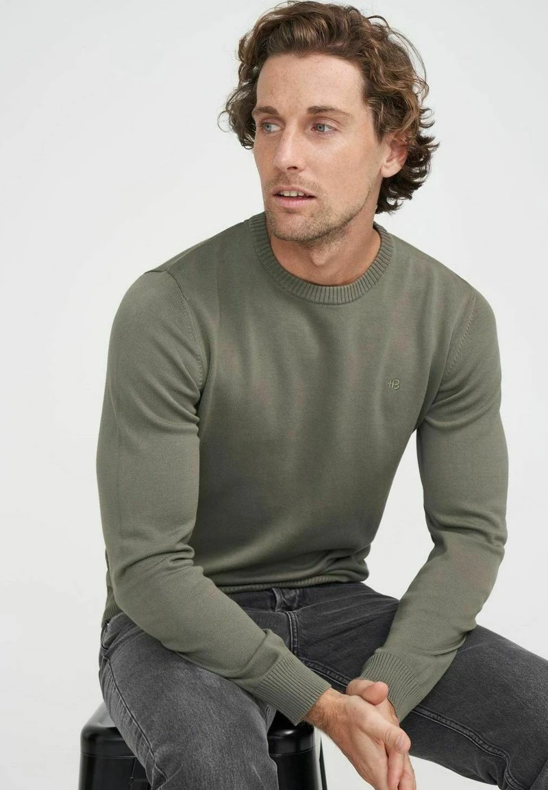 Holebrook HOLGER CREW - Strickpullover - Dusty Olive 5 Holebrook HOLGER CREW - Strickpullover - Dusty Olive – Bild 3