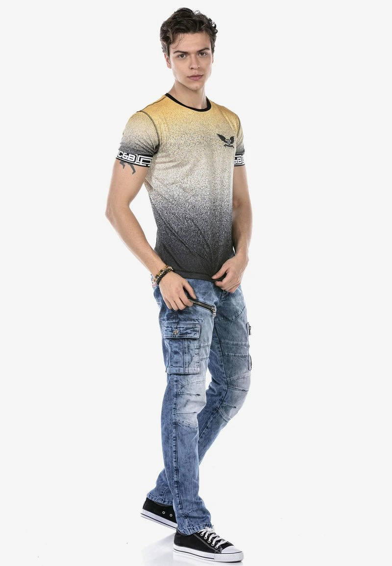 Cipo & Baxx T-Shirt Print - Yellow 4 Cipo & Baxx T-Shirt Print - Yellow – Bild 2